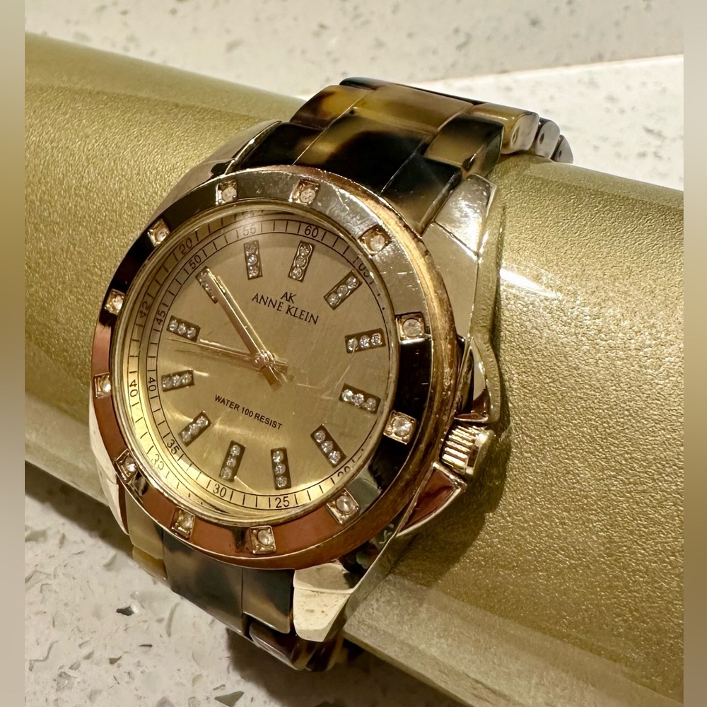 Anne Klein Tortoise Watch